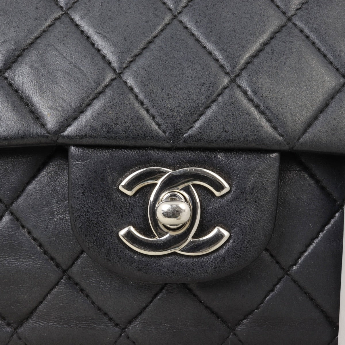 Chanel Classic Double Flap Medium | Black Silver Hardware