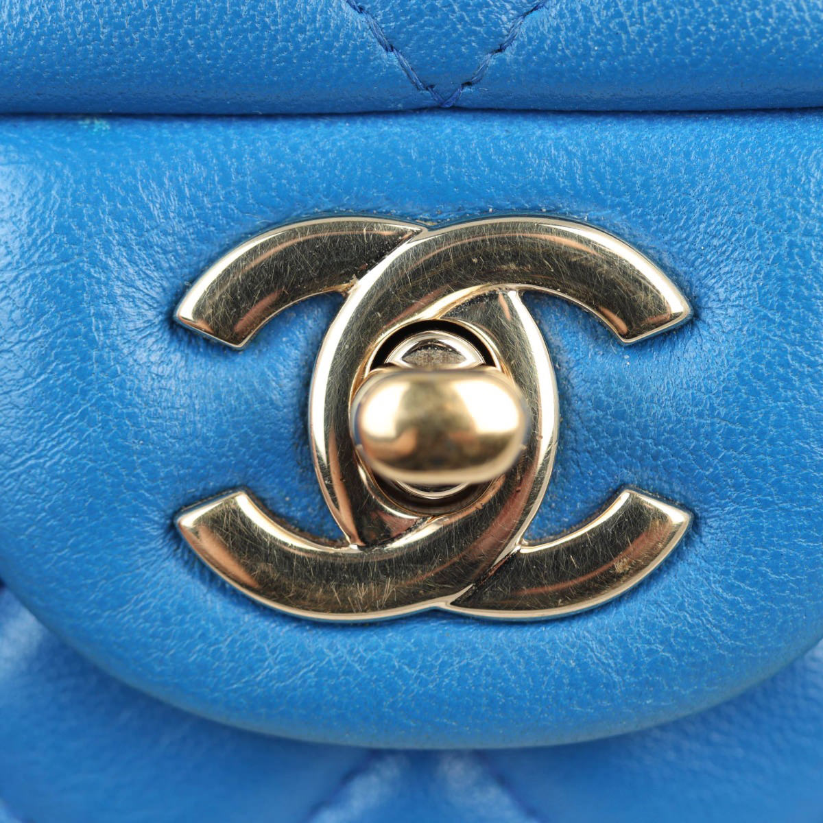 Chanel Classic Flap Mini Rectangular Bag | Bright Blue