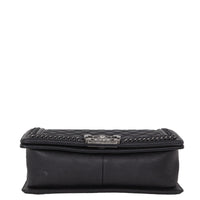 Chanel Boy Paris-Rome Chain Top Handle Old Medium | Black