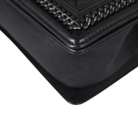 Chanel Boy Paris-Rome Chain Top Handle Old Medium | Black