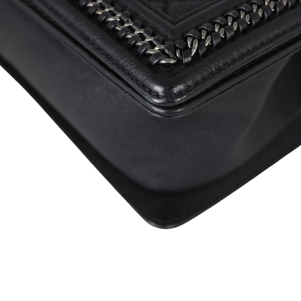 Chanel Boy Paris-Rome Chain Top Handle Old Medium | Black