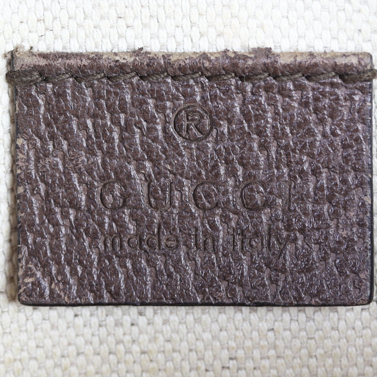 Gucci Neo Vintage Supreme Belt Bag Interior Stamp