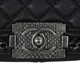 Chanel Boy Paris-Rome Chain Top Handle Old Medium | Black