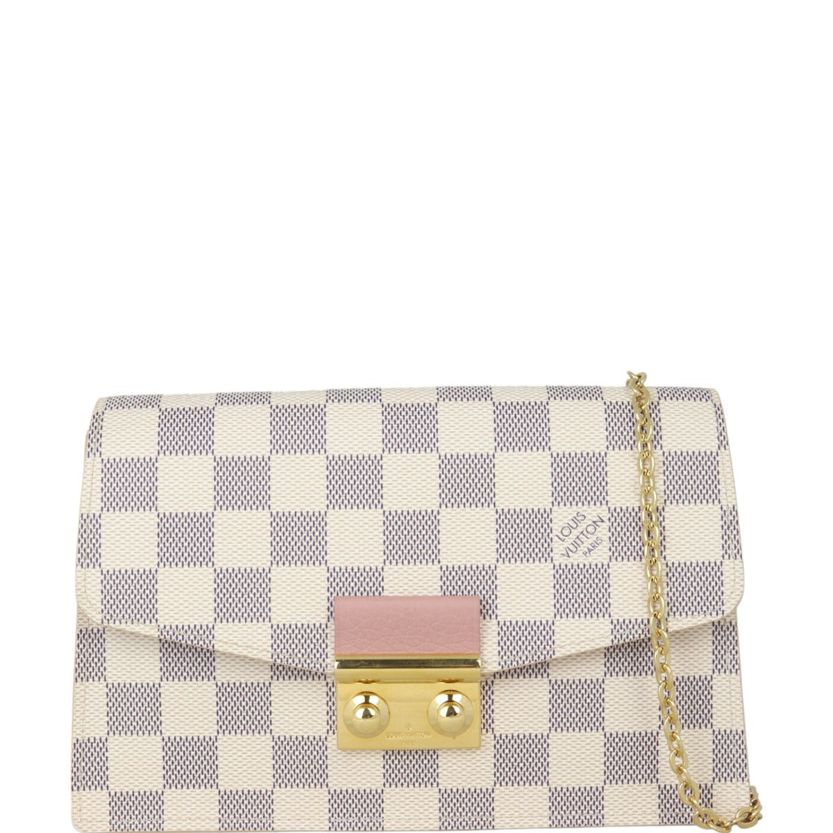 Louis Vuitton Croisette Chain Wallet Damier Azur