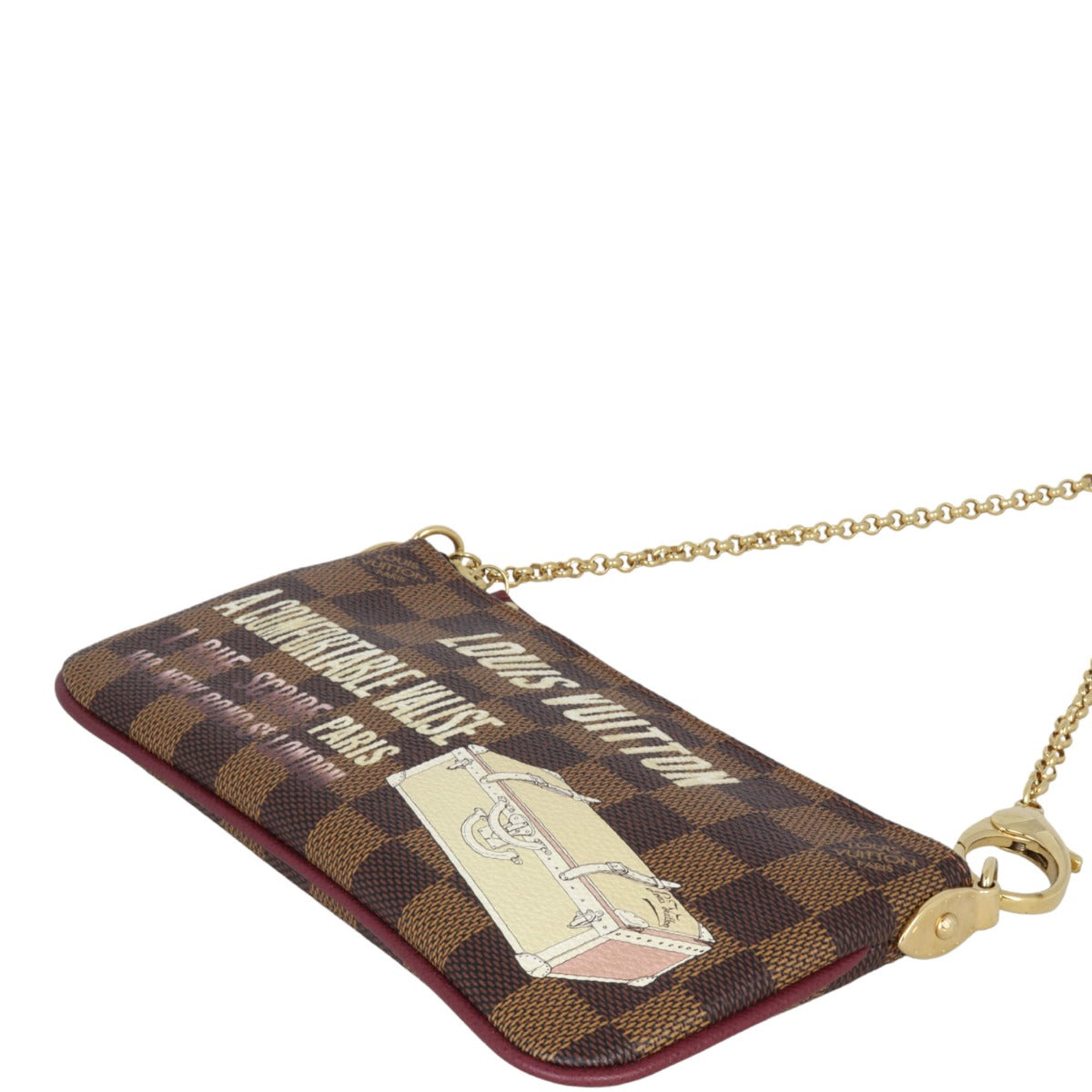 Louis Vuitton Milla Pochette Damier Ebene Trunks