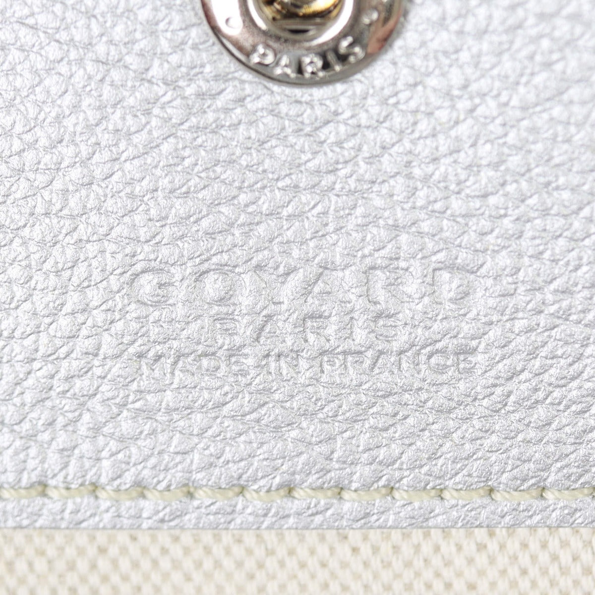 Goyard St Louis PM Limited Edition Silver Goyardine Interior Stamp