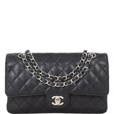 Chanel Classic Double Flap Medium | Black Caviar Silver Hardware
