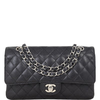 Chanel Classic Double Flap Medium | Black Caviar Silver Hardware