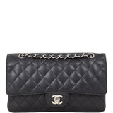 Chanel Classic Double Flap Medium | Black Caviar Silver Hardware
