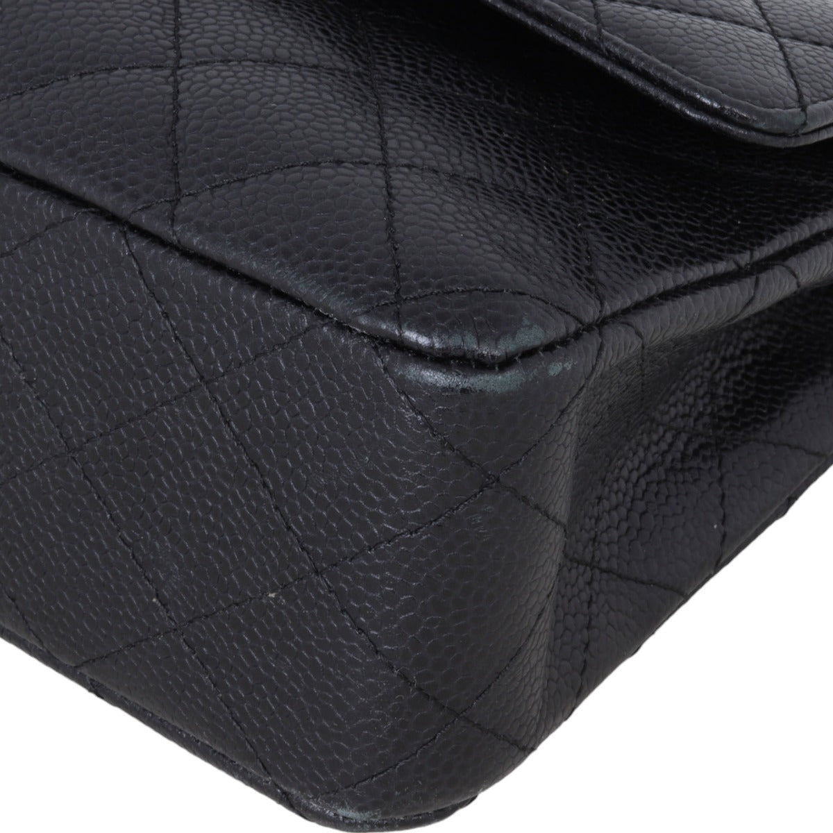 Chanel Classic Double Flap Medium | Black Caviar Silver Hardware