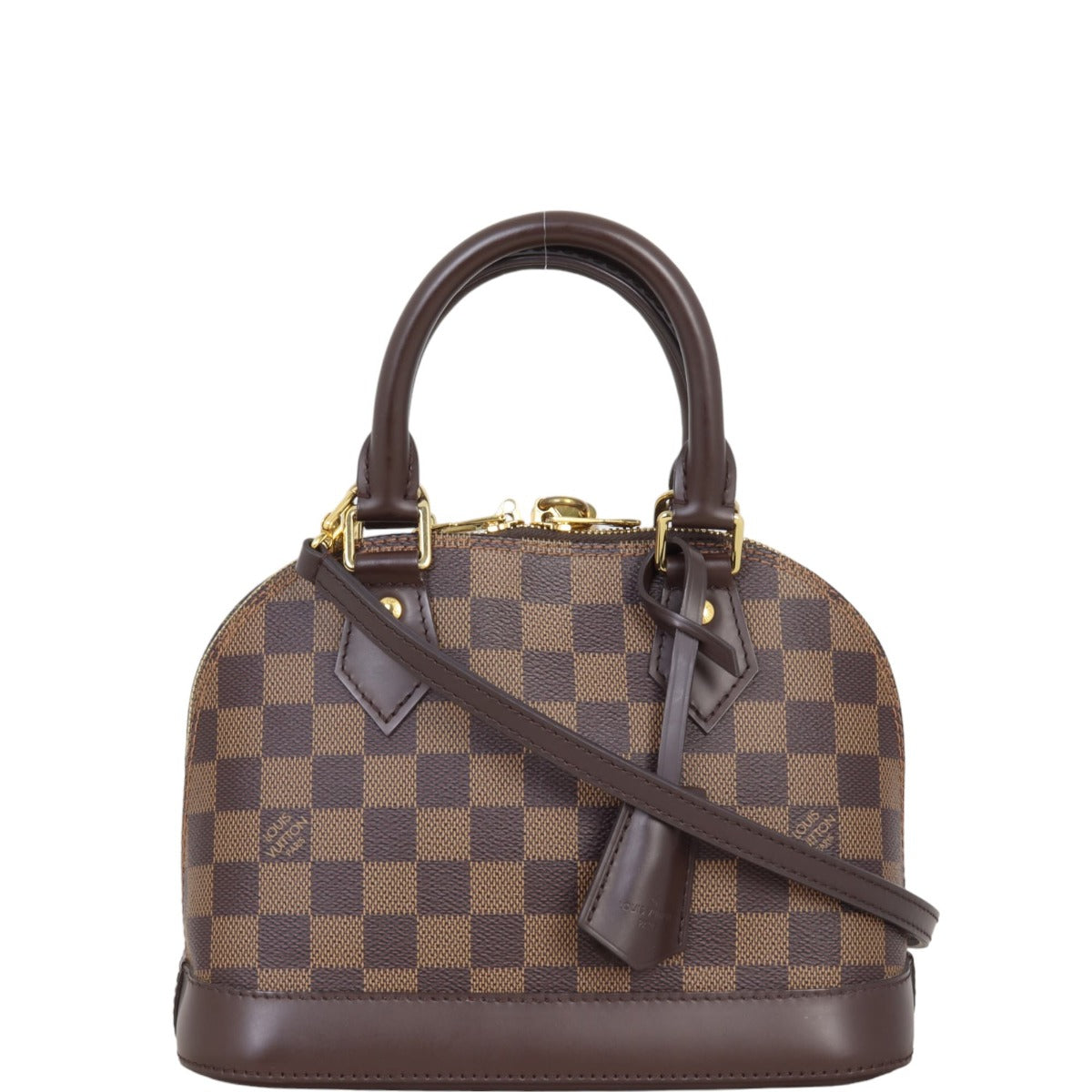 Louis Vuitton Alma BB Damier Ebene | Gold Padlock