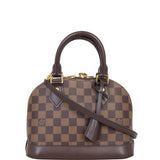 Louis Vuitton Alma BB Damier Ebene | Gold Padlock