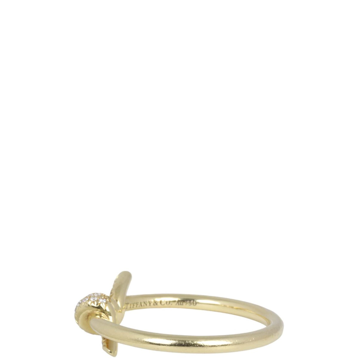 Tiffany & Co. Knot 18k Yellow Gold Diamond Ring