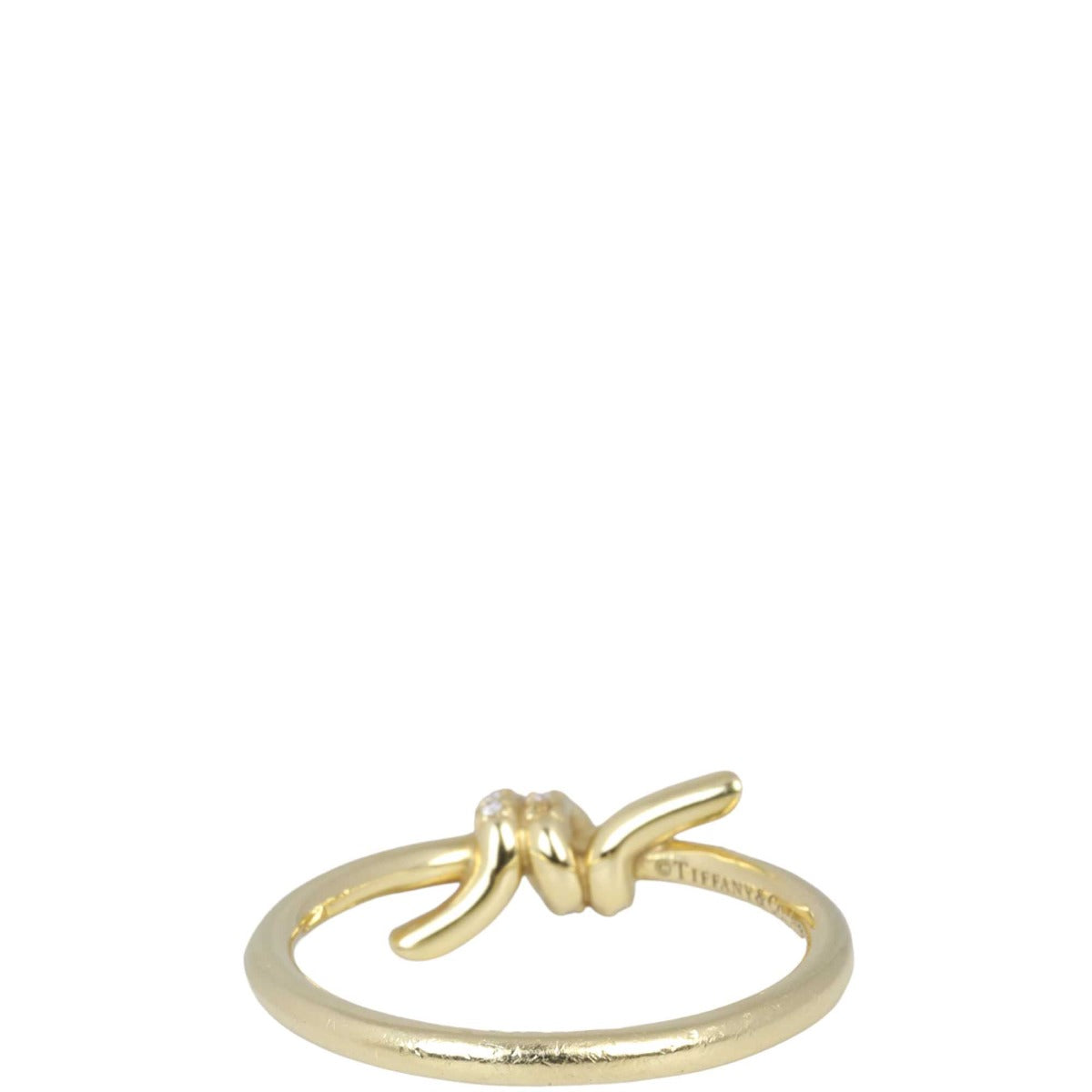 Tiffany & Co. Knot 18k Yellow Gold Diamond Ring