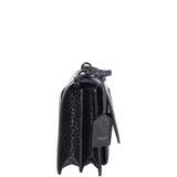 Saint Laurent Sunset Medium Croc-Embossed