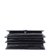 Saint Laurent Sunset Medium Croc-Embossed