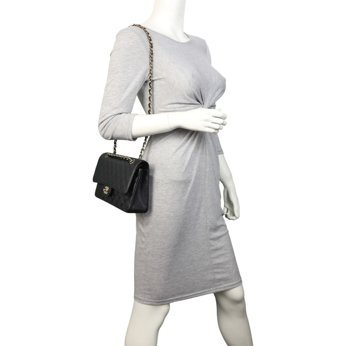 Chanel Classic Double Flap Medium | Black Caviar Gold Hardware