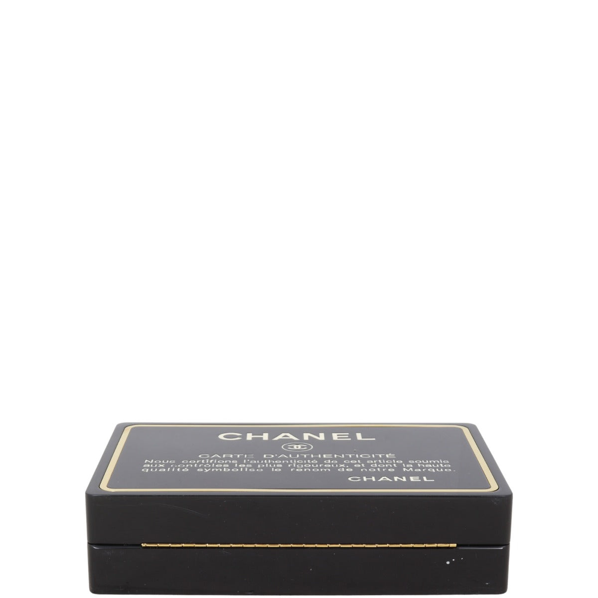 Chanel Authenticity Card Minaudiere Chain Bag Plexiglass