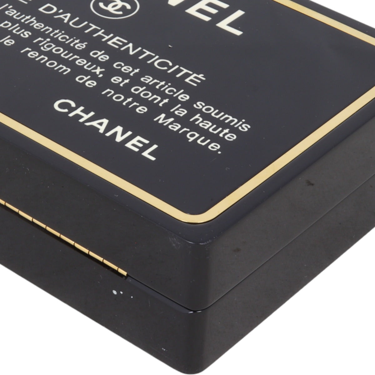 Chanel Authenticity Card Minaudiere Chain Bag Plexiglass