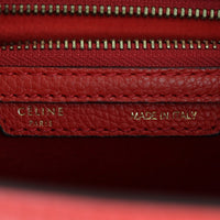 Celine Mini Luggage Tote (red) Interior Stamp