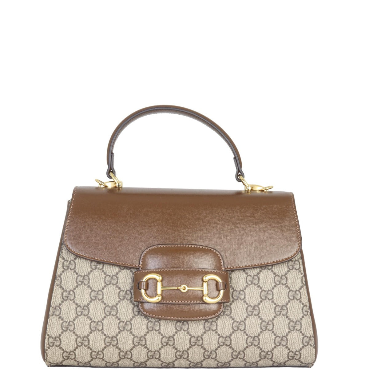 Gucci GG Supreme Horsebit 1955 Medium Top Handle Bag