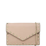 Valentino Rockstud Envelope Chain Wallet