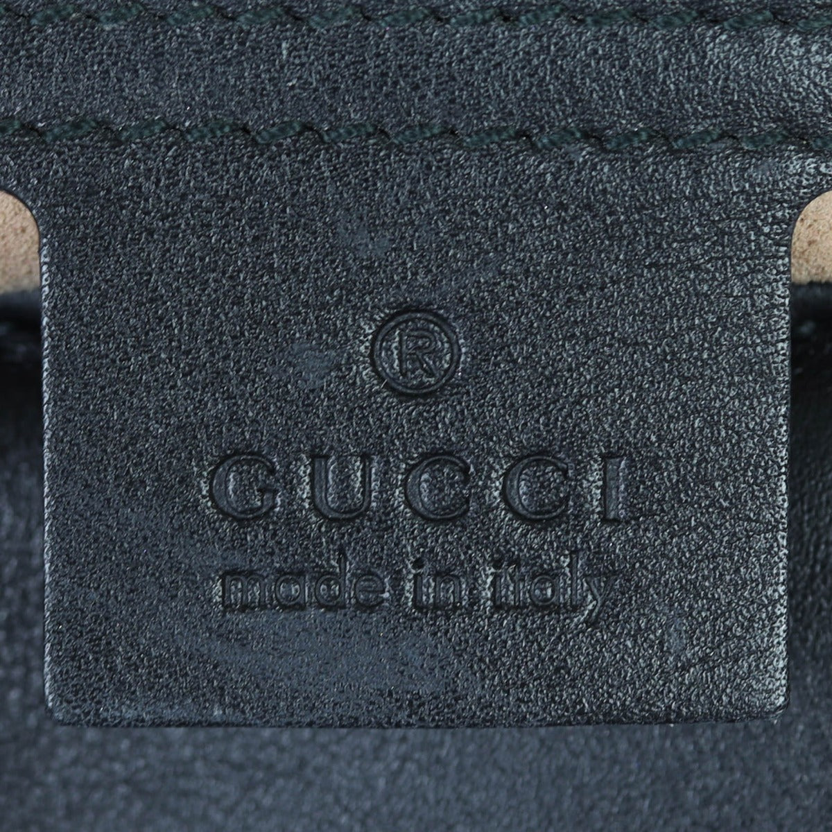 Gucci GG Marmont Matelasse Medium Shoulder Bag Interior Stamp