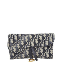Dior Saddle Wallet on Chain Oblique