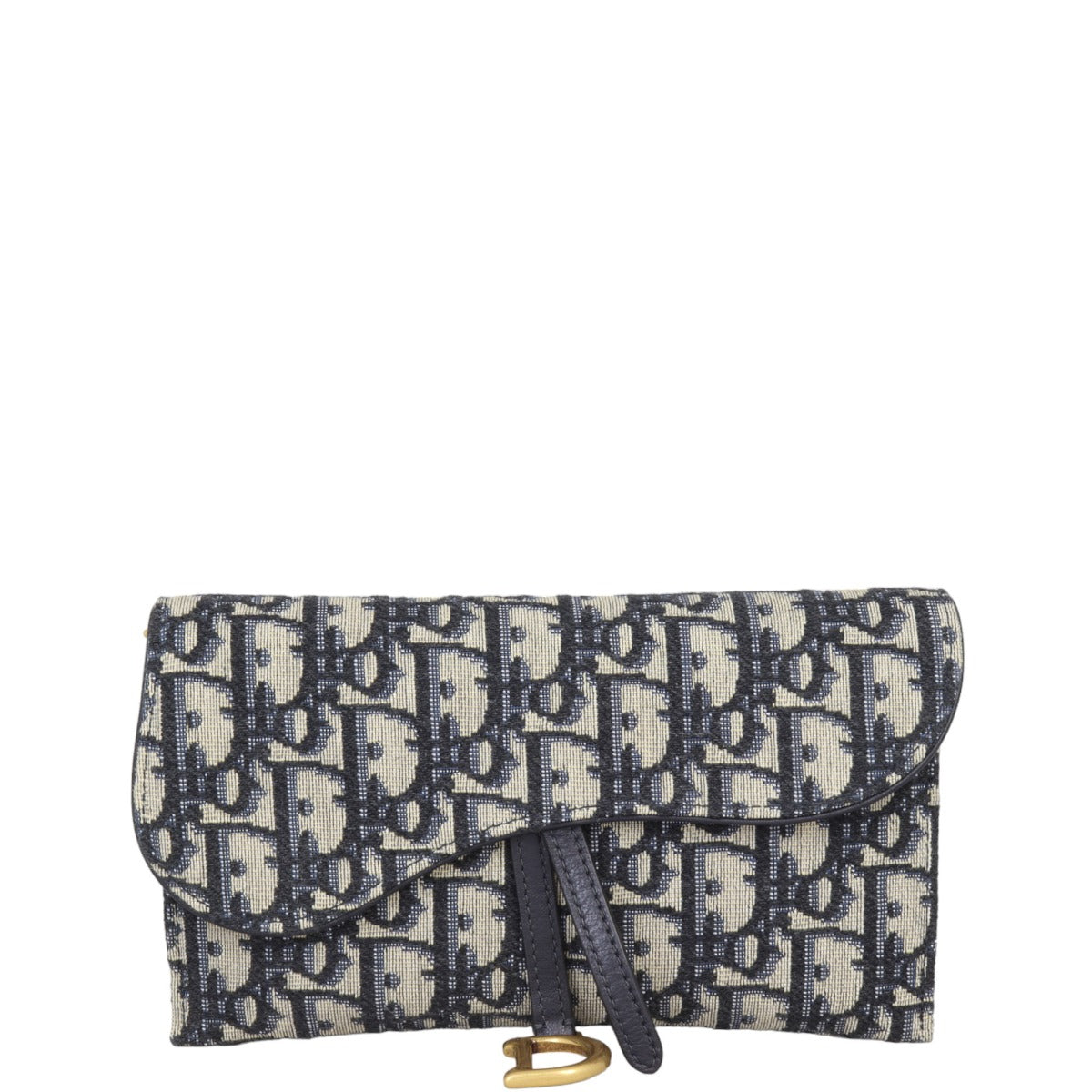 Dior Saddle Wallet on Chain Oblique