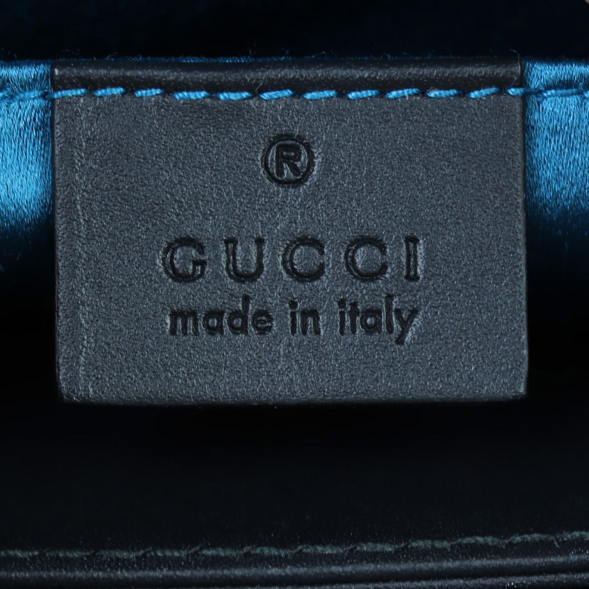 Gucci Ophidia Small Suede Shoulder Bag Interior Stamp