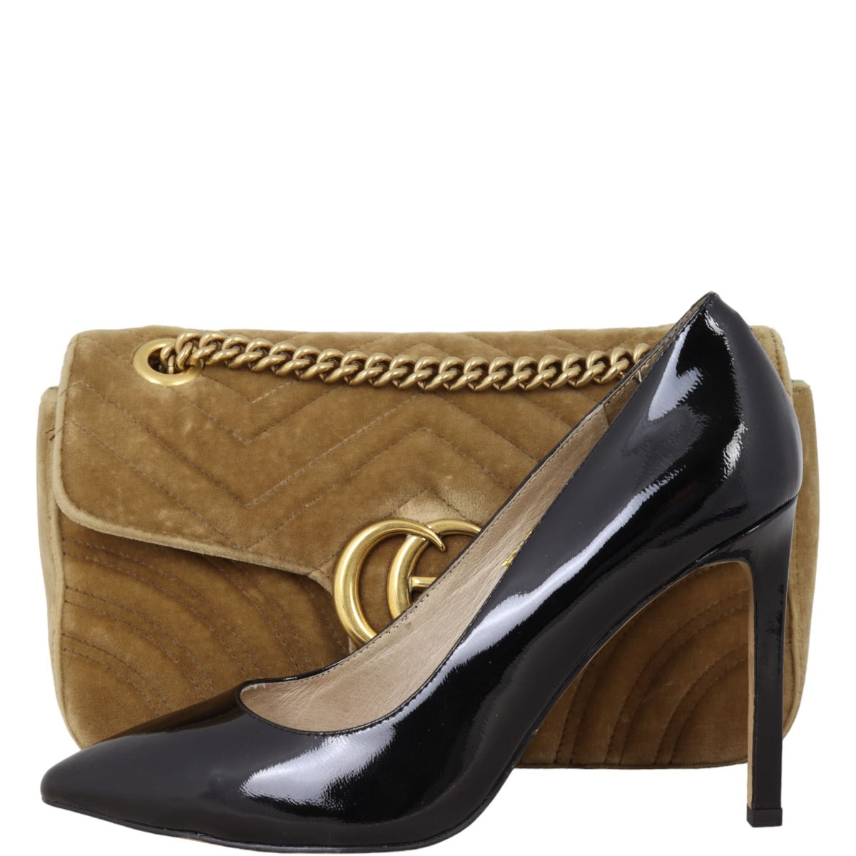 Gucci Marmont Velvet Small Shoulder Bag