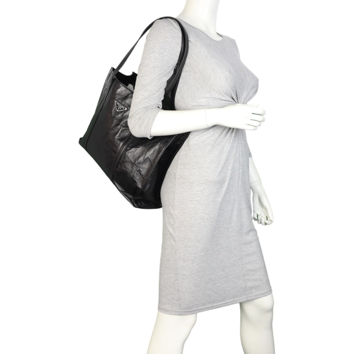 Prada Nappa Antique Shopping Tote