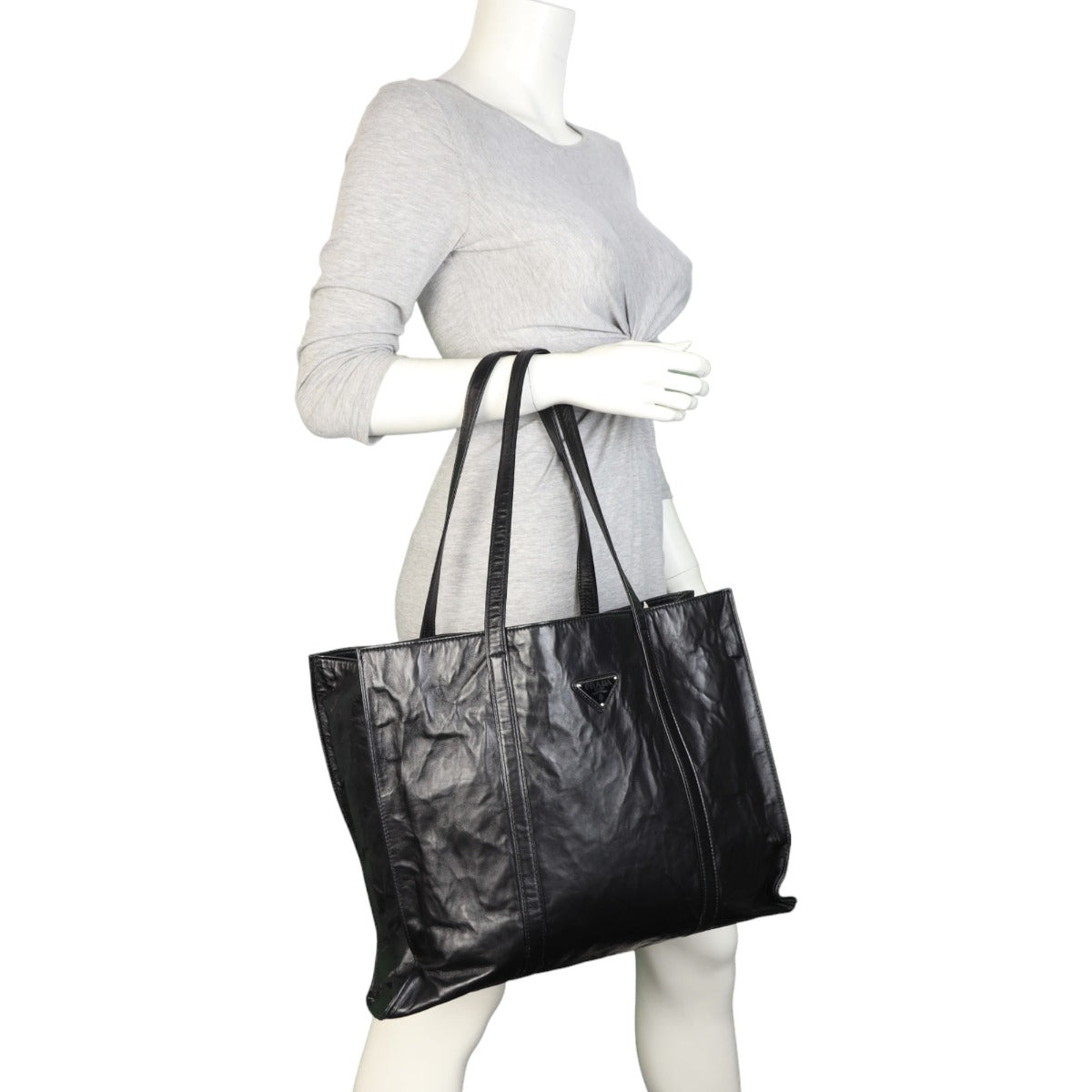 Prada Nappa Antique Shopping Tote