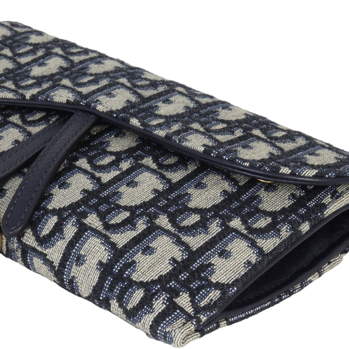 Dior Saddle Wallet on Chain Oblique