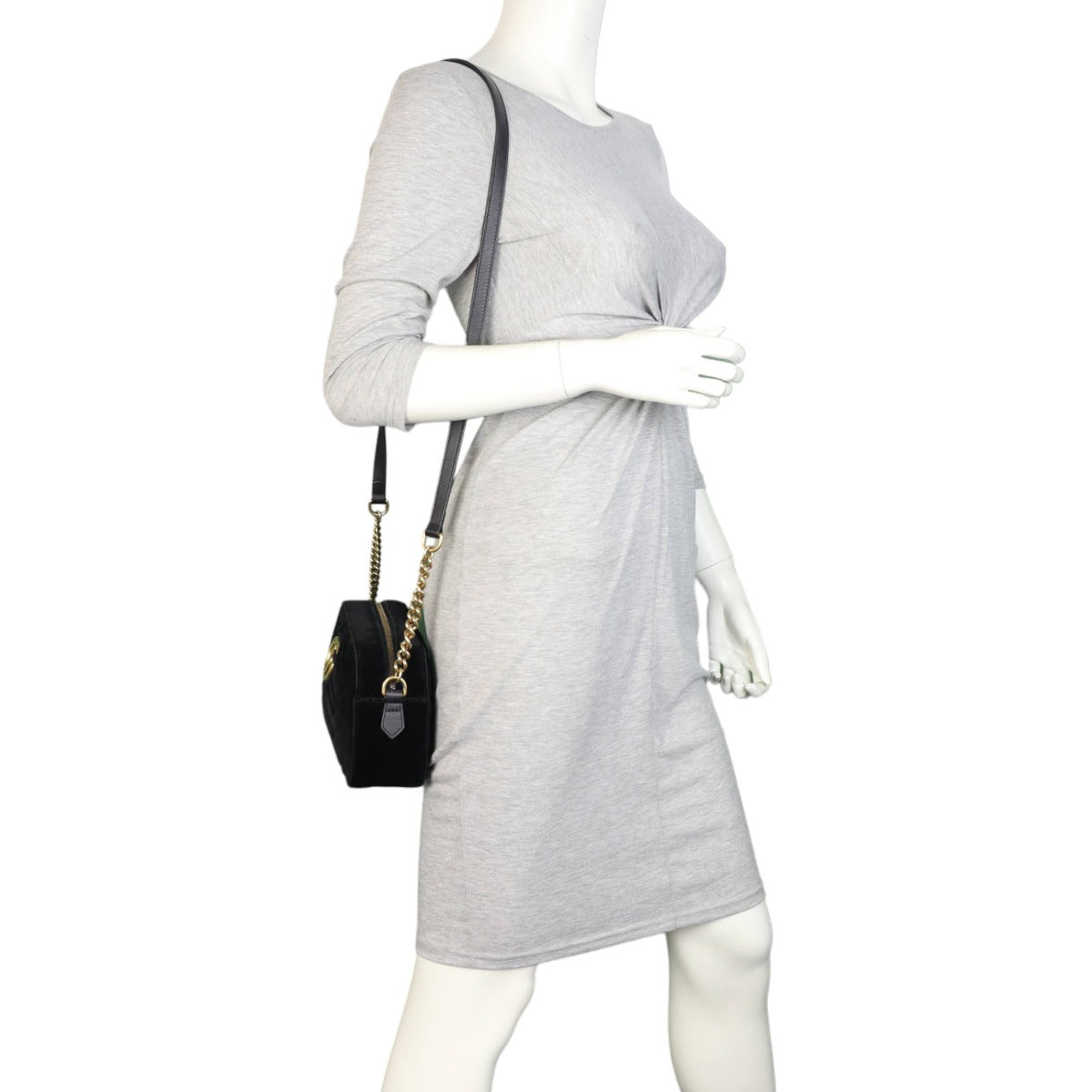 Gucci GG Marmont Velvet Small Camera Bag