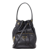 Prada Duet Leather Bucket Bag