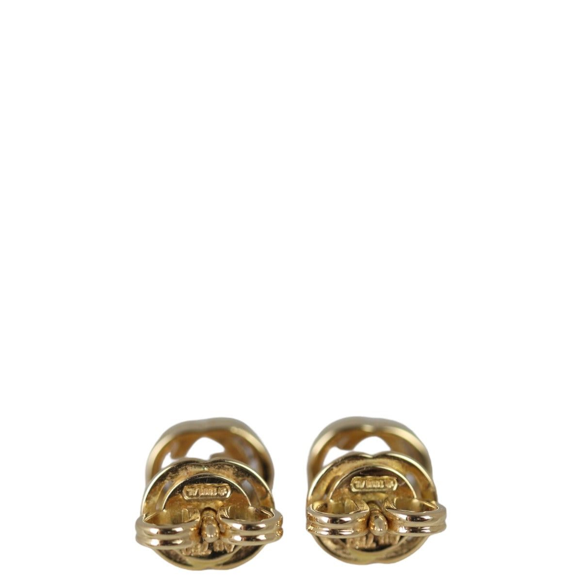 Gucci Interlocking G 18k Yellow Gold Stud Earrings
