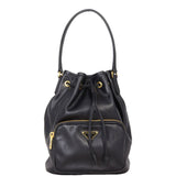 Prada Duet Leather Bucket Bag
