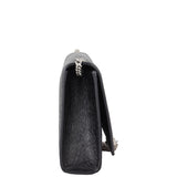 Saint Laurent Kate Tassel Medium Chain Bag Croc-Embossed