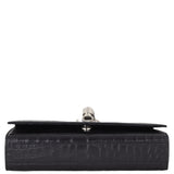 Saint Laurent Kate Tassel Medium Chain Bag Croc-Embossed