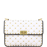 Valentino Rockstud Spike Medium Shoulder Bag Feathers