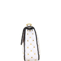 Valentino Rockstud Spike Medium Shoulder Bag Feathers