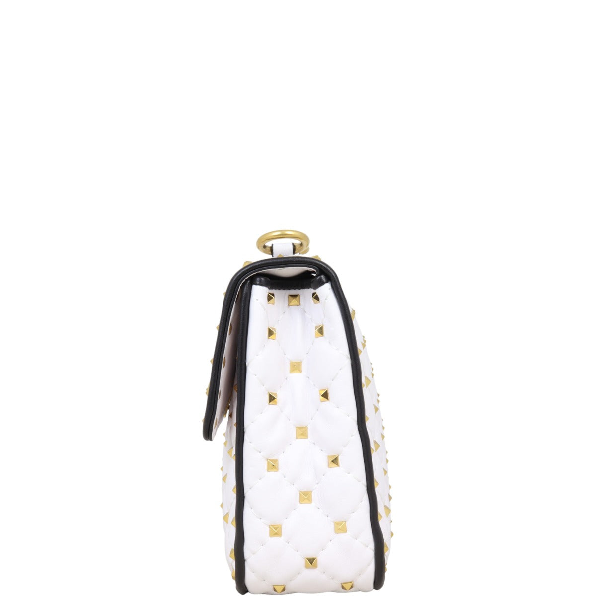 Valentino Rockstud Spike Medium Shoulder Bag Feathers