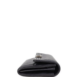 Chanel Boy Long Flap Wallet | Silver Hardware