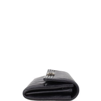 Chanel Boy Long Flap Wallet | Silver Hardware