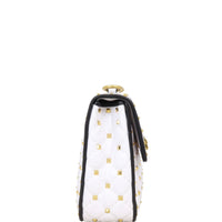 Valentino Rockstud Spike Medium Shoulder Bag Feathers