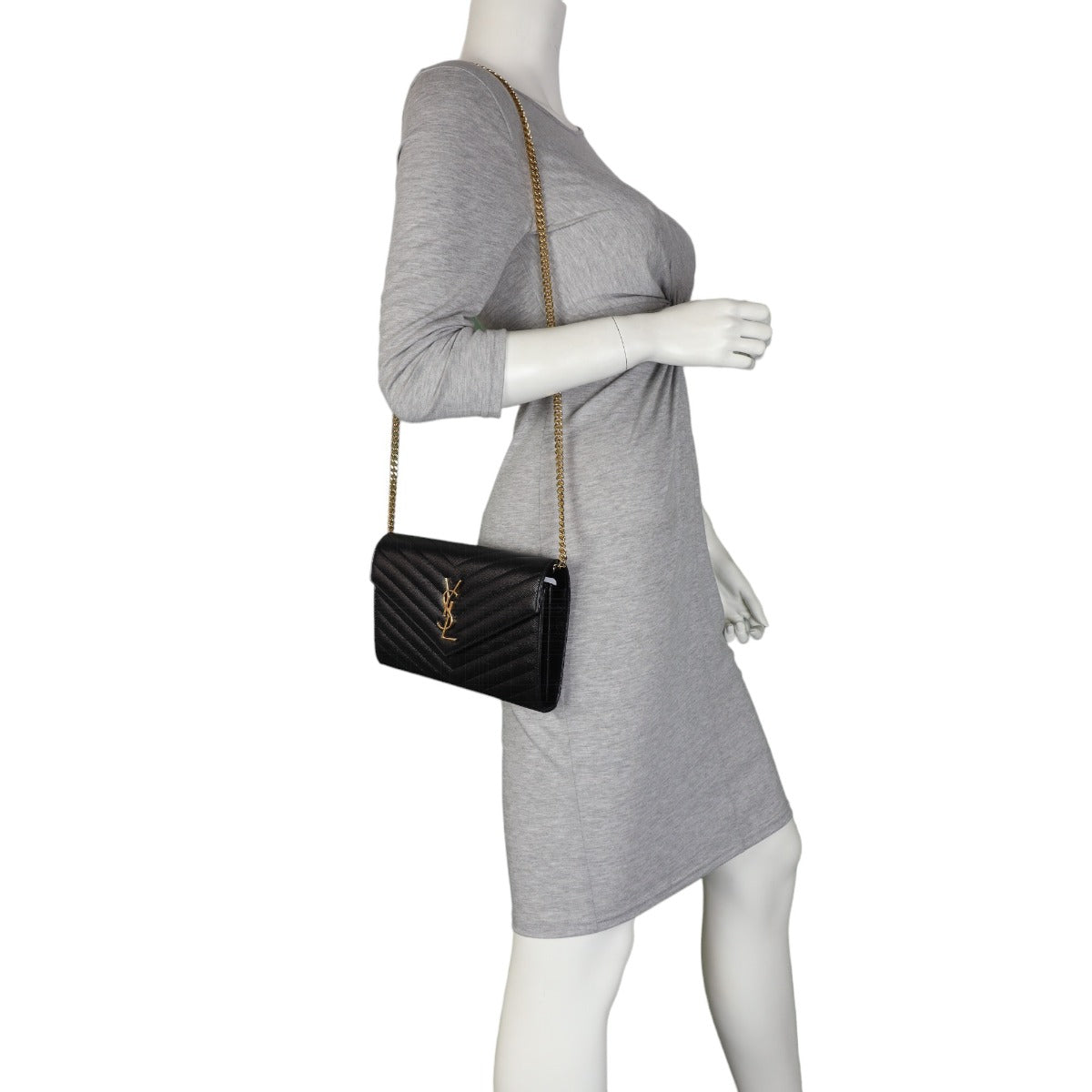 Saint Laurent Cassandre Chain Wallet