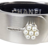 Chanel Pearl Button Wide Cuff