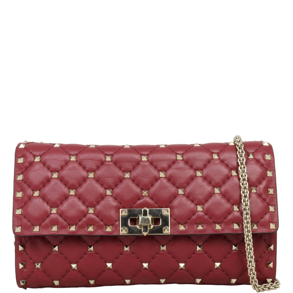 Valentino Rockstud Spike Wallet on Chain