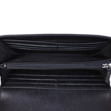 Chanel Boy Long Flap Wallet | Silver Hardware